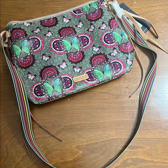 NWT Consuela Multicolor Crossbody Bag with Butterfly Print - Picture 5 of 5